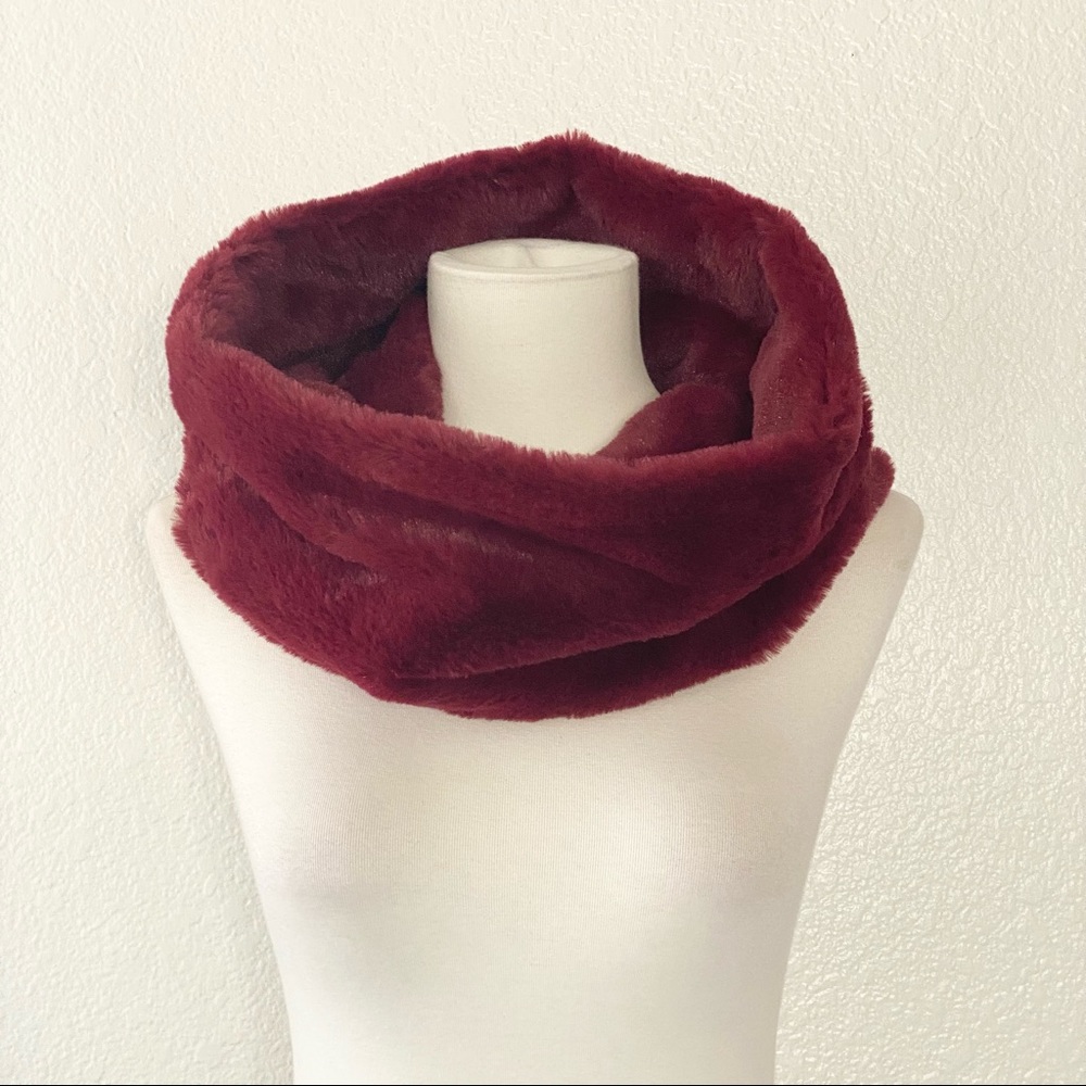 Burgundy Soft Scarf - Picture 2 of 3